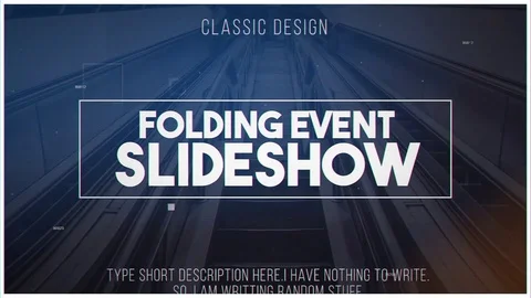 folding photos slideshow after effects template free download