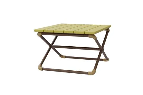 Folding table for camping isolated on white background, Camping equipment, Su Stock Illustration