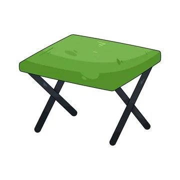 Folding table Illustrazione stock