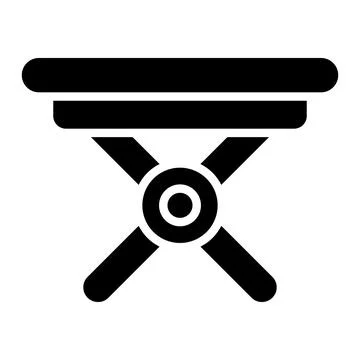 Folding Table Vector Icon Design Illustration Illustrazione stock