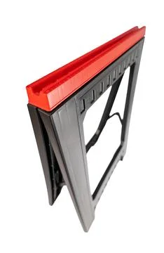 Folding trestle stand in a studio setting for crafting projects 스톡 사진