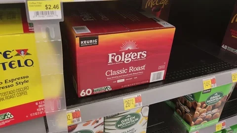 Folgers Classic Roast Coffee Video stock 246602883