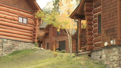 Foliage Cabins Stock Footage 270300