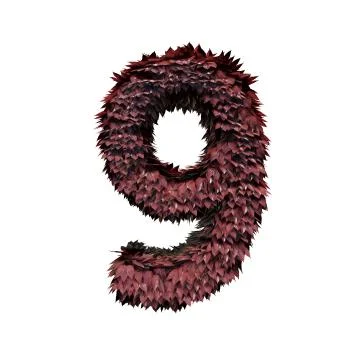 Foliage Number 9 Stock Illustration