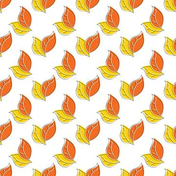 Foliage. Seamless pattern for texture, textiles, packaging, and simple backgr Illustrazione stock