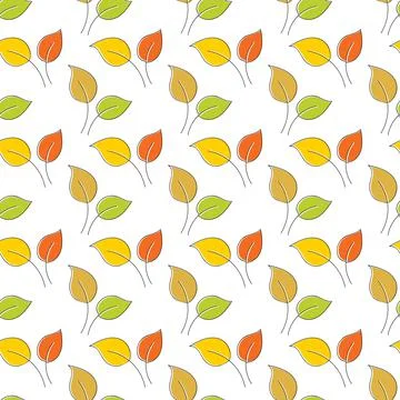 Foliage. Seamless pattern for texture, textiles, packaging, and simple backgr Illustrazione stock