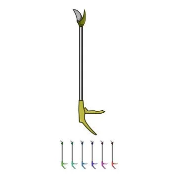 Foliage tree trimmer cartoon vector graphic Stock Illustration