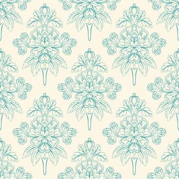 Foliate green pattern Stock Illustration