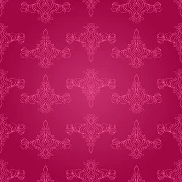 Foliate pink pattern Stock Illustration