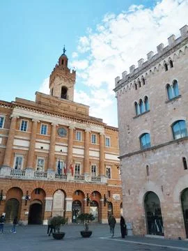 Foligno Central Square Stock Photos