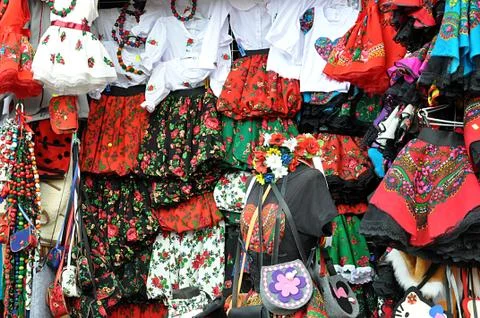 Folk clothes Stock Photos