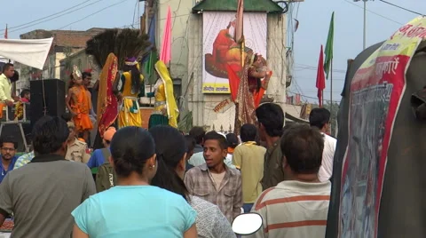 Folk dance in public Stock-Footage 42761987