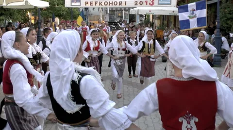 Folk Dancers Stock Footage 44767711