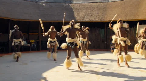 Folk dances of Botswana and South Africa. Stock Footage 24755063