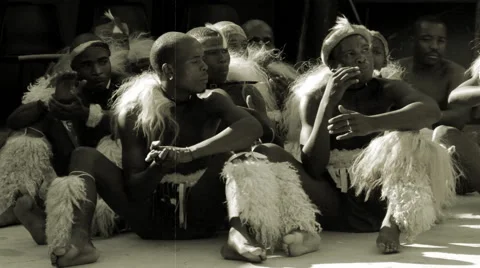 Folk dances of Botswana and South Africa. Stock-Footage 44279140