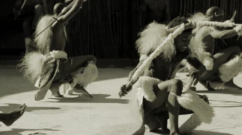 Folk dances of Botswana and South Africa. Stock-Footage 45819472