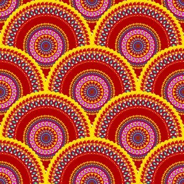 Folk geometric pattern design for Hispanic Heritage month Stock Illustration