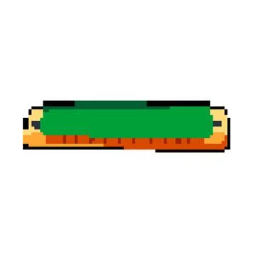 Folk harmonica pixel art vector illustration Stock Illustration