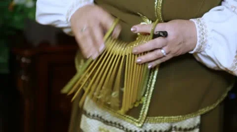 Folk instrument Stock Footage