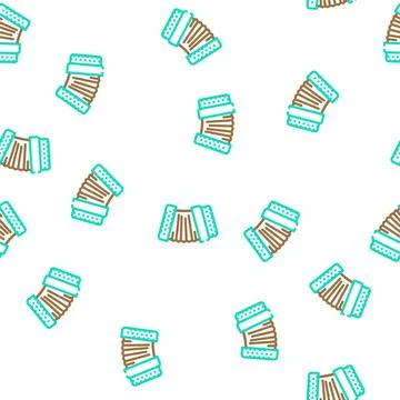 Folk music vector seamless pattern Ilustración de archivo