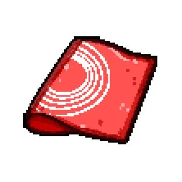 Folk silicone baking mat pixel art vector illustration 스톡 일러스트