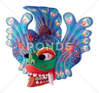 Folk theatre mask Stock Photos