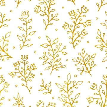 Folk vintage raster seamless pattern. Ethnic floral motif white hand drawn ba Ilustração Stock