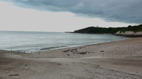 Folkestone Warren beach, Kent 動画素材 70865637