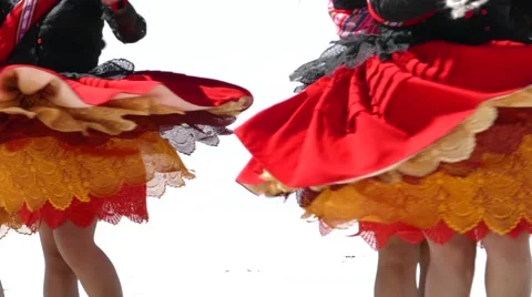 Folklore dancer bolivia Stock Footage 43805126