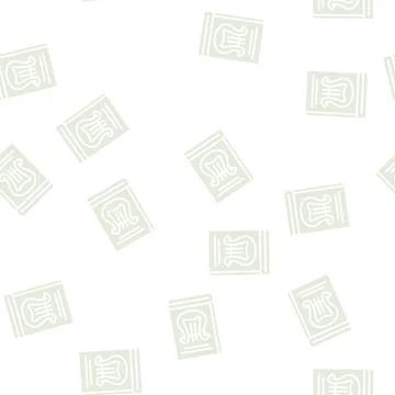 Folklore genre glyph seamless pattern Illustrazione stock