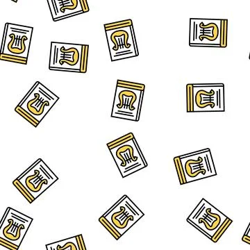Folklore genre vector seamless pattern Stock Illustration