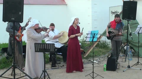 Folklore performance Video stock 25417762