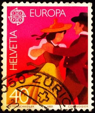 Folkloristic dancing Foto stock