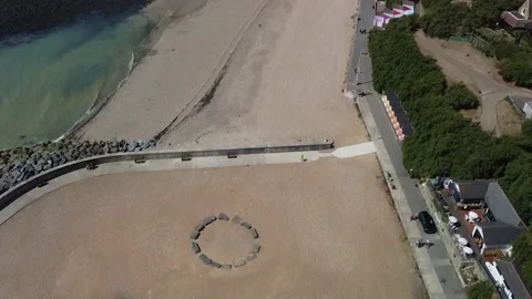 Folkstone Beach 3 库存影片 203845042