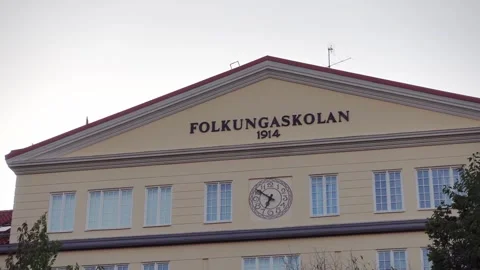 Folkungaskolan school Linköping Stock Footage 284463736