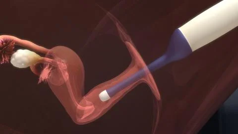 Follicle aspiration Stock Illustration