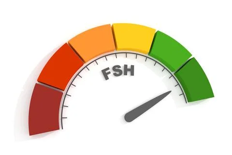Follicle stimulating hormone level measuring device. 3D render Stock Illustration
