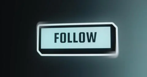 FOLLOW button allowing users to subscribe Stock Footage 314854454