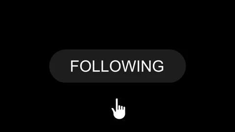Follow Button Click Animation Stock Footage 342264274