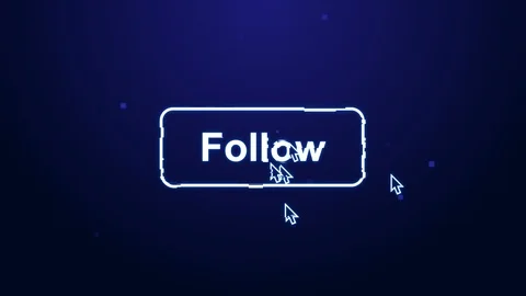 Follow button clicks Stock Footage 93704110