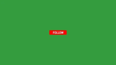 Follow Button to Following Button Pop - Multiple Colors with Green Screen Video stock 107282952