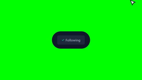 Follow button reveal bottom Green Screen Lower Third Stock Footage 345222246
