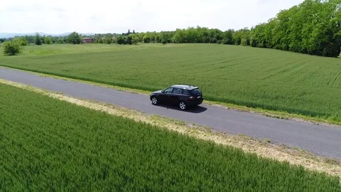 Follow car from above Stock-Footage 80908776
