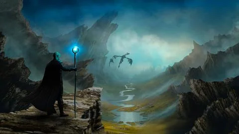Follow The Dragon Illustrazione stock