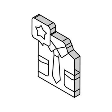 Follow the dress code isometric icon vector illustration 스톡 일러스트