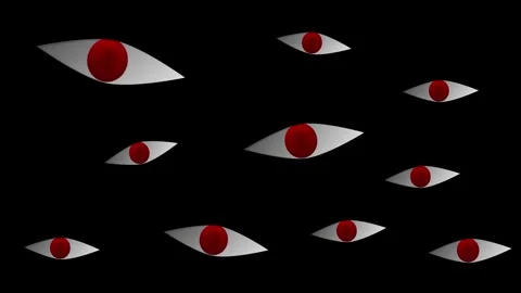 Follow eye Looping animated background. 1080p Stock Footage 258881112