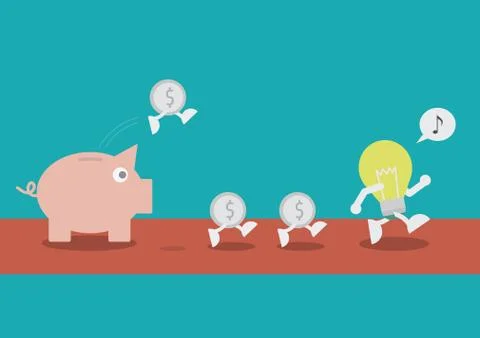 Follow idea 스톡 일러스트