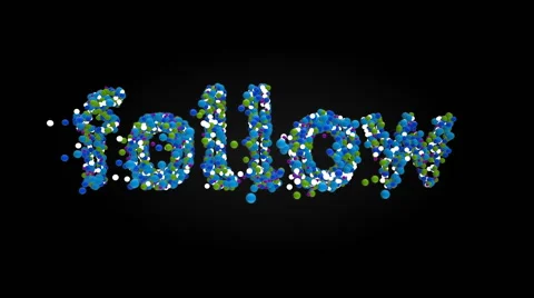 Follow - Join Us Text Messages (HD) 库存影片 44139875