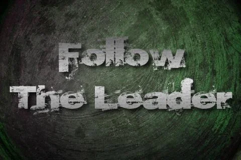 Follow the leader concept 스톡 일러스트
