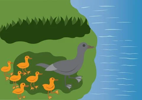 Follow the leader Stock Illustration